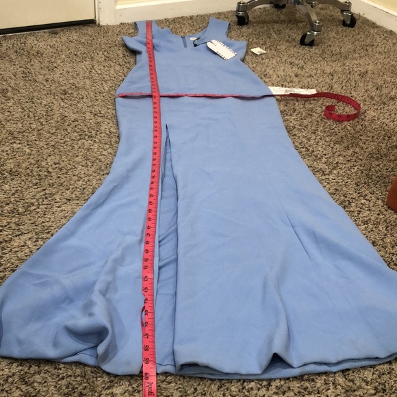 NWT Dress the Population Sandra Formal Maxi Dress Size XL Sky Blue Gown - Picture 10 of 11